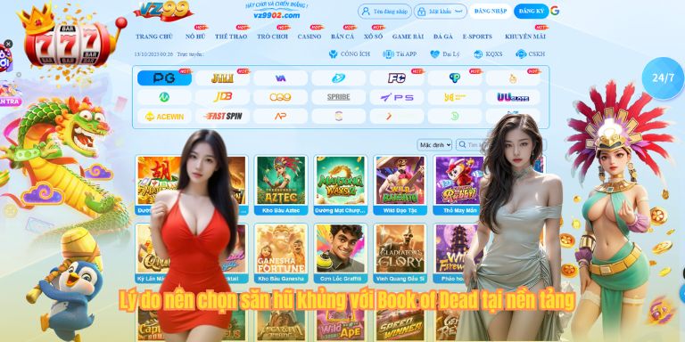 Săn Hũ Khủng Với Book Of Dead - Slot Game Đỉnh Cao Mới Nhất 3 Lý do nên chọn săn hũ khủng với Book of Dead tại nền tảng
