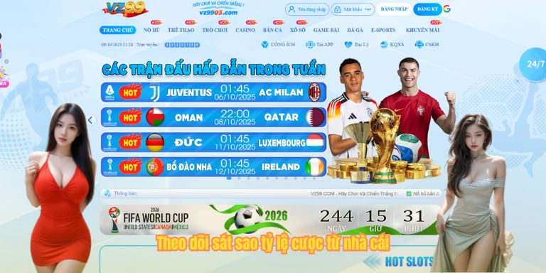 Theo dõi sát sao tỷ lệ cược từ nhà cái