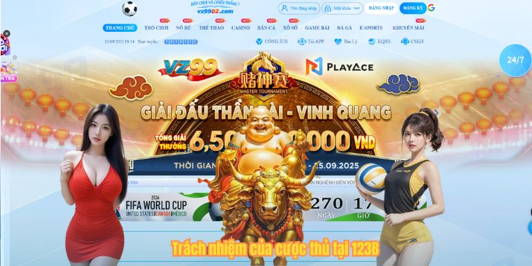 Trách nhiệm của cược thủ tại 123B